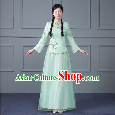 Chinese Traditional Clothes Min Guo Time Girl Women Clothing Nobel Lady