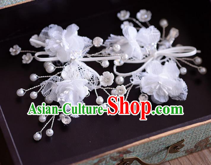 Traditional Jewelry Accessories, Princess Wedding Hair Accessories, Bride Wedding Hair Accessories, Headwear, Baroco Style Handmade Pearl Hair Claw for Women