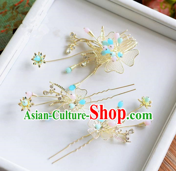 Traditional Jewelry Accessories, Princess Wedding Hair Accessories, Bride Wedding Hair Accessories, Headwear, Baroco Style Handmade Crystal Flowers Hair Claw for Women