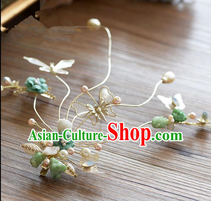 Traditional Jewelry Accessories, Princess Wedding Hair Accessories, Bride Wedding Hair Accessories, Headwear, Baroco Style Handmade Crystal Flowers Hair Claw for Women