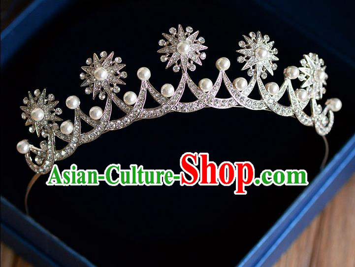 Traditional Jewelry Accessories, Palace Princess Bride Royal Crown, Engagement Royal Crown, Wedding Hair Accessories, Baroco Style Crystal Headwear for Women