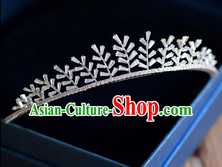 Traditional Jewelry Accessories, Palace Princess Bride Royal Crown, Engagement Royal Crown, Wedding Hair Accessories, Baroco Style Crystal Zircon Headwear for Women