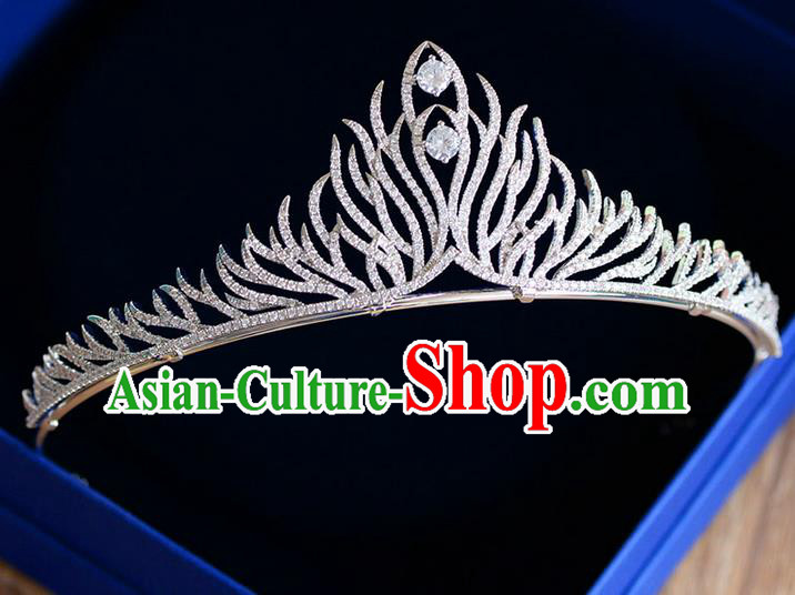 Traditional Jewelry Accessories, Palace Princess Bride Royal Crown, Engagement Royal Crown, Wedding Hair Accessories, Baroco Style Crystal Zircon Headwear for Women