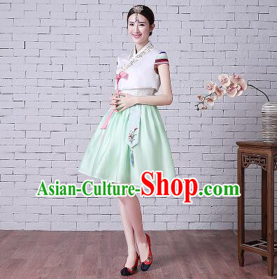 Korean Style Short Sleeves Summer Girl Clothes Wedding Full Dress Formal Attire Ceremonial Clothes Stage Dancing