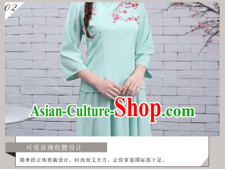 Chinese Traditional Clothes Min Guo Time Female Clothing Nobel Lady Stage costumes Girls