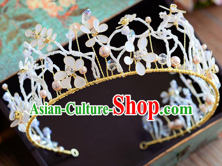 Traditional Jewelry Accessories, Palace Princess Bride Royal Crown, Engagement Royal Crown, Wedding Hair Accessories, Baroco Style Crystal Pearl Headwear for Women