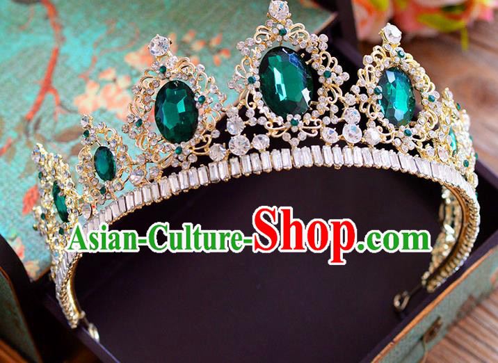 Traditional Jewelry Accessories, Palace Princess Bride Royal Crown, Engagement Retro Royal Crown, Wedding Hair Accessories, Baroco Style Crystal Headwear for Women