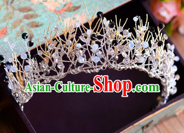 Traditional Jewelry Accessories, Palace Princess Bride Royal Crown, Engagement Royal Crown, Wedding Hair Accessories, Baroco Style Crystal Headwear for Women