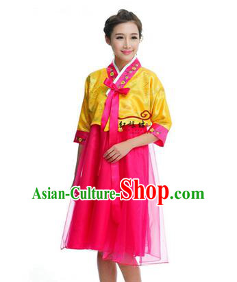 Women Shirt Skirt Korean Clothes Show Costume Shirt Sleeves Korean Traditional Dress Dae Jang Geum Yellow Top Red Skirt