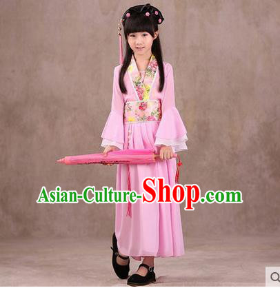 Ancient Chinese Palace Costumes Complete Set, Traditional Han Dynasty Ancient Palace Children Clothing, Cosplay Hanfu Fairy Princess Dress Suits for Kids