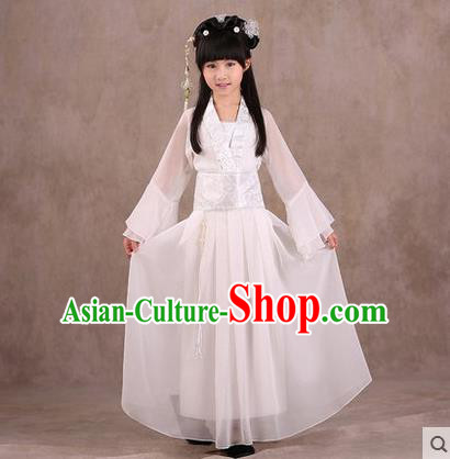 Ancient Chinese Palace Costumes Complete Set, Traditional Han Dynasty Ancient Palace Children Clothing, Cosplay Hanfu Fairy Princess Dress Suits for Kids