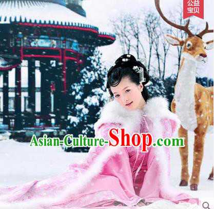 Ancient Chinese Palace Empress Costumes Complete Set, Tang Dynasty Ancient Palace Poncho, Cosplay Imperial Fairy Princess Cloak for Women