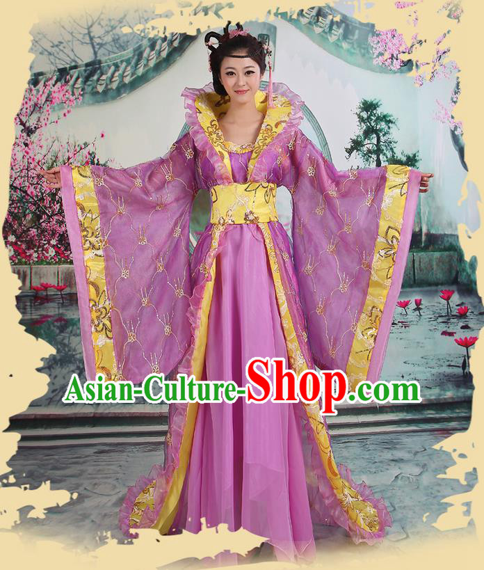 Ancient Chinese Palace Empress Costumes Complete Set, Tang Dynasty Ancient Palace Dance Clothing, Cosplay Fairy Imperial Consort Dress Suits For Women