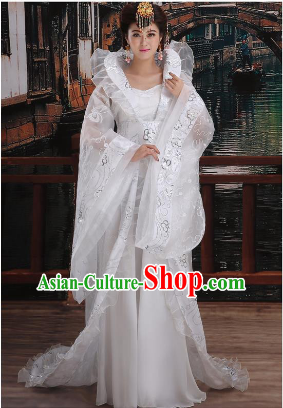 Ancient Chinese Palace Empress Costumes Complete Set, Tang Dynasty Ancient Palace Dance Clothing, Cosplay Fairy Imperial Consort Dress Suits For Women