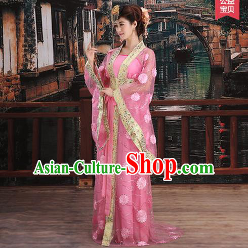 Ancient Chinese Palace Empress Costumes Complete Set, Tang Dynasty Ancient Palace Dance Clothing, Cosplay Fairy Imperial Consort Dress Suits For Women