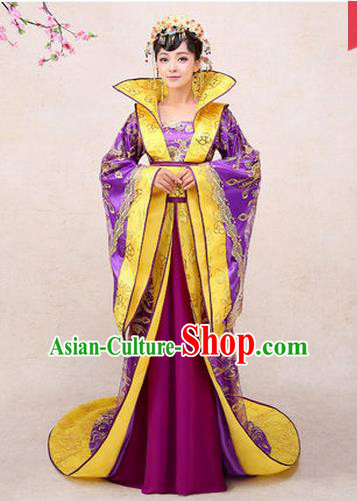 Ancient Chinese Palace Empress Costumes Complete Set, Tang Dynasty Ancient Palace Dance Clothing, Cosplay Fairy Imperial Consort Dress Suits For Women