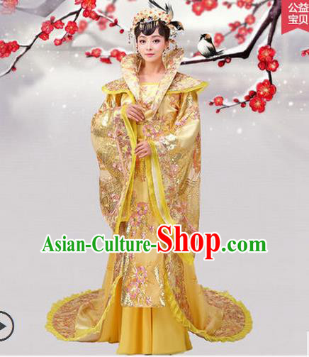 Ancient Chinese Palace Empress Costumes Complete Set, Tang Dynasty Ancient Palace Dance Clothing, Cosplay Fairy Imperial Consort Dress Suits For Women