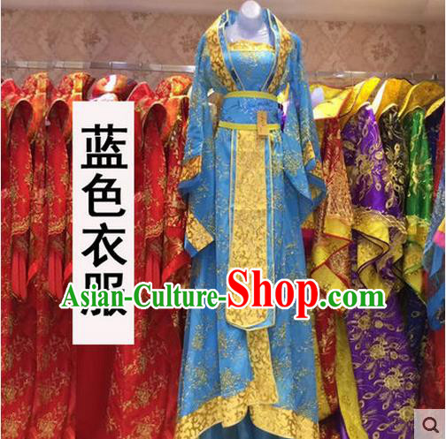 Ancient Chinese Palace Empress Costumes Complete Set, Tang Dynasty Ancient Palace Princess Dance Clothing, Cosplay Fairy Imperial Consort Dress Suits For Women