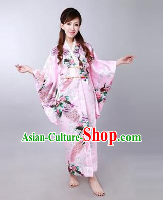 Japanese Traditional Kimono Costumes Women Dress COSPLAY Japanese Traditional Garment Wedding Dress Ceremonial wafuku Stage Show PInk