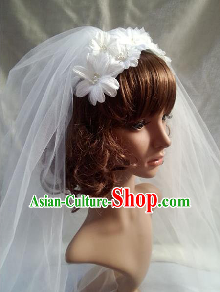 Chinese Wedding Jewelry Accessories, Traditional Bride Headwear, Wedding Tiaras, bridal hair accessory Veil