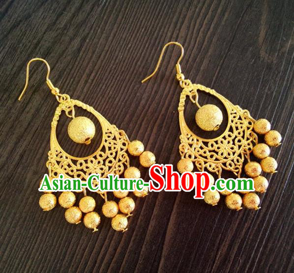 Chinese Wedding Jewelry Accessories, Traditional Xiuhe Suits Wedding Bride Earrings, Ancient Chinese Earrings