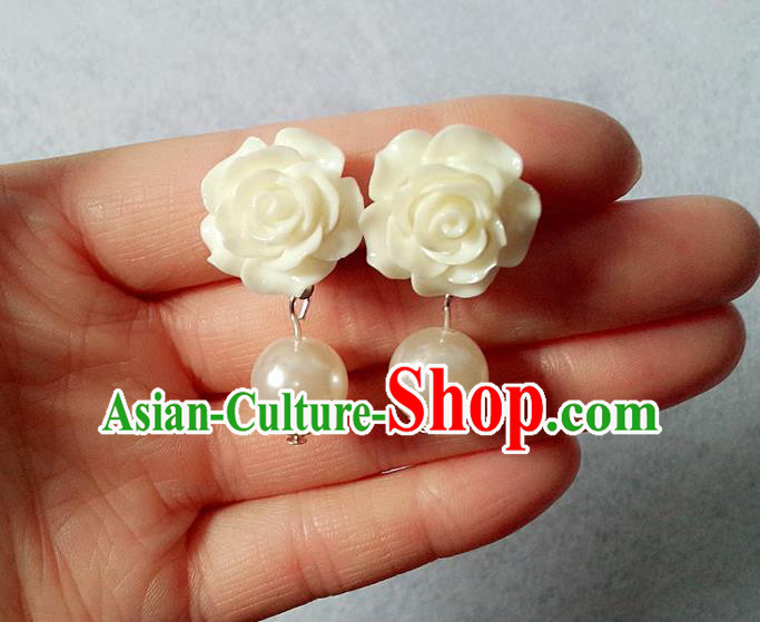 Chinese Wedding Jewelry Accessories, Traditional Xiuhe Suits Wedding Bride Earrings, Ancient Chinese Earrings