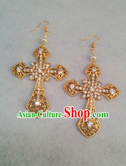 Chinese Wedding Jewelry Accessories, Traditional Xiuhe Suits Wedding Bride Earrings, Ancient Chinese Earrings