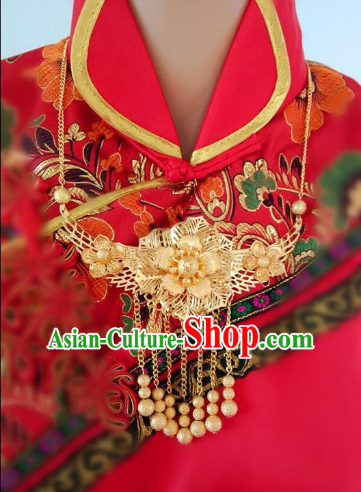 Chinese Wedding Jewelry Accessories, Traditional Xiuhe Suits Wedding Bride Necklace, Ancient Chinese Collar Accessory