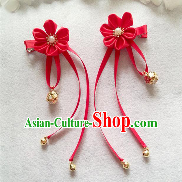 Chinese Wedding Jewelry Accessories, Traditional Xiuhe Suits Wedding Bride Headwear, Wedding Tiaras, Ancient Chinese Tassel Harpins, Bridal Hair Accessory