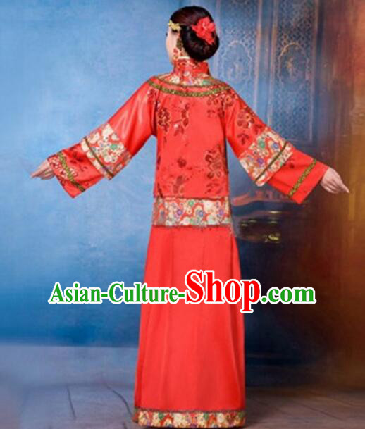 Chinese Traditional Clothes Min Guo Time Female Clothing Nobel Lady Stage costumes Girl