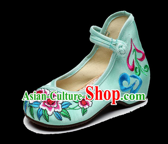 Traditional Chinese Folk Dance Shoes, Children Embroidered Shoes, Chinese Embroidery Fabric Shoes for Kids