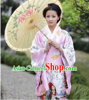 Japanese Traditional Costumes Kimono Tomesode Stage Show Wafuku Aristolochia ringens Tomesode Full Dress Pink