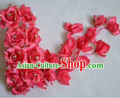 Traditional Asian Thai Jewelry Hair Accessories, Traditional Thai Headwear Plumeria Flowers Hairpins for Women