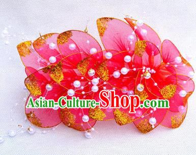 Traditional Asian Thai Jewelry Hair Accessories, Traditional Thai Headwear Plumeria Flowers Hairpins for Women