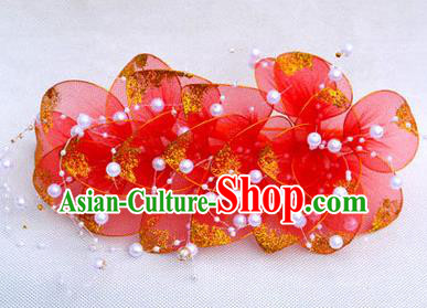 Traditional Asian Thai Jewelry Hair Accessories, Traditional Thai Headwear Plumeria Flowers Hairpins for Women