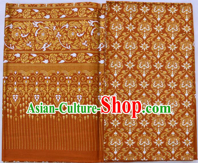 Traditional Asian Thai Sarees and Dress Gilded Material, Thai Gilded Clothes and Fabrics for Women