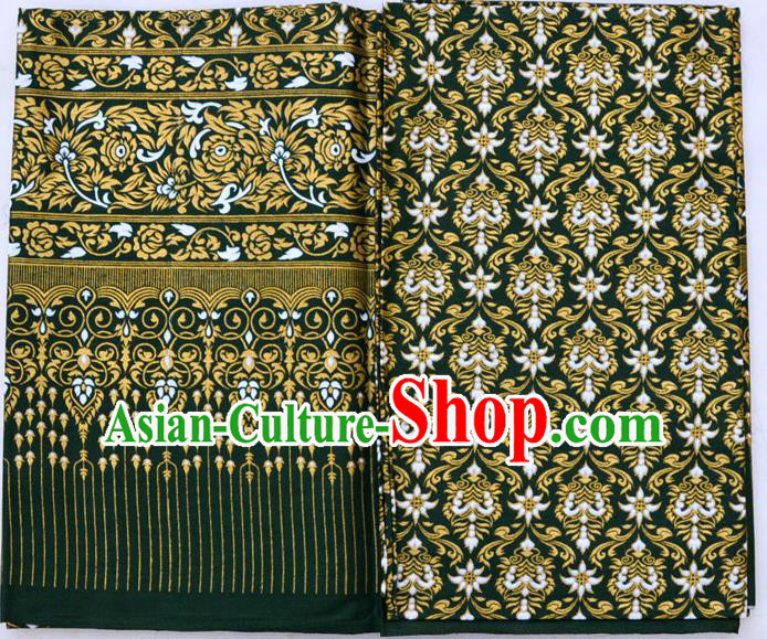 Traditional Asian Thai Sarees and Dress Gilded Material, Thai Gilded Clothes and Fabrics for Women