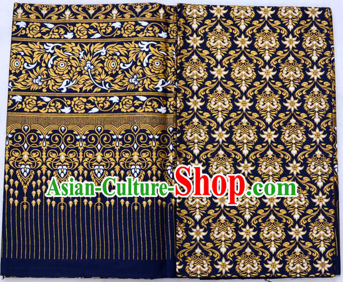 Traditional Asian Thai Sarees and Dress Gilded Material, Thai Gilded Clothes and Fabrics for Women