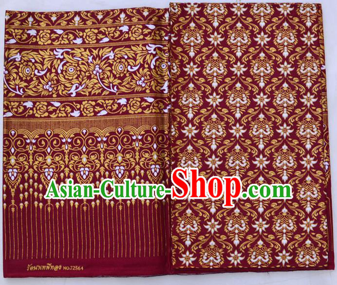 Traditional Asian Thai Sarees and Dress Gilded Material, Thai Gilded Clothes and Fabrics for Women