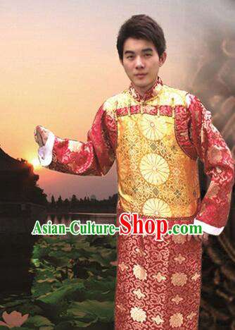 Ancient Clothes For Men Emperor Dress Groom Chinese Traditional Costume Qing Dynasty