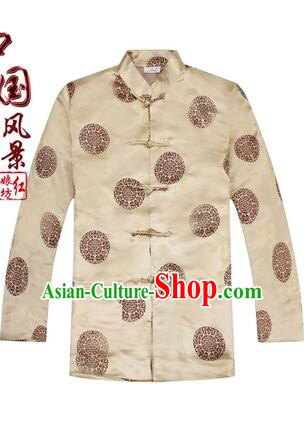 Tang Suit for Men Coat Long Sleeves Chinese Style Dress Traditional