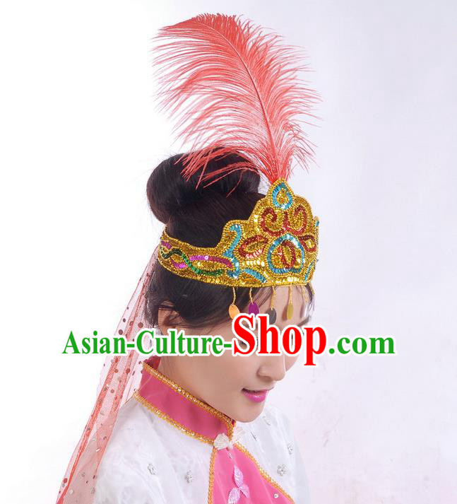 Traditional India Hair Accessories, Indian Headwear, Traditional Belly Dance Headdress, Stage Accessories