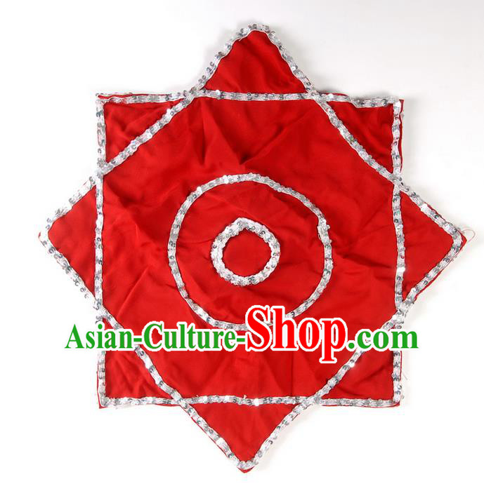 Traditional Chinese Dance Folk Dance Stage Props Handkerchief Er Ren Zhuan Props Large Handkerchief Anise Towel