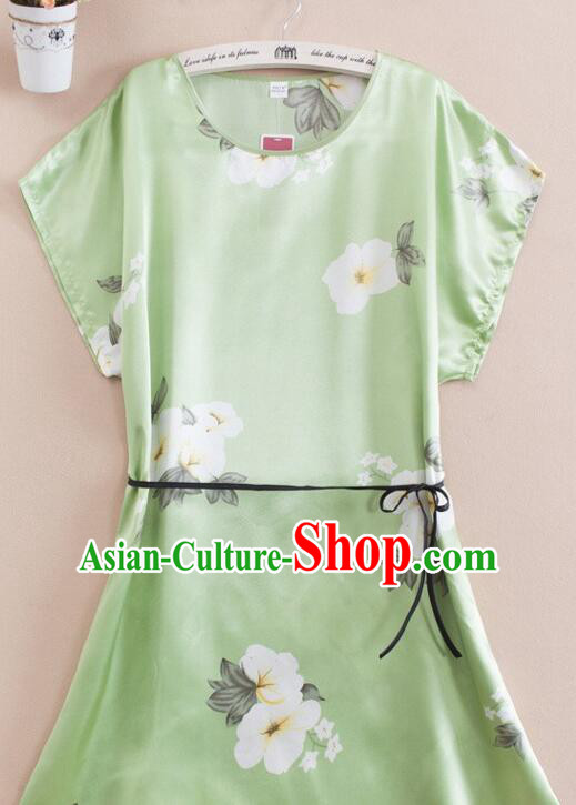 Night Gown Women Sexy Skirt Ancient China Style Chinese Traditional Chinese Night Suit Nighty Bedgown Green