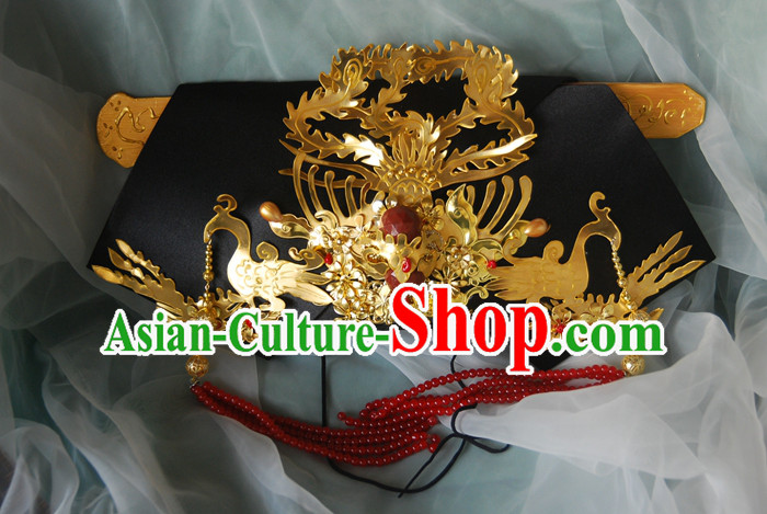 Chinese Ancient Style Hair Jewelry Accessories, Hairpins, Headwear, Headdress, Hair Fascinators, Qing Dynasty Imperial Empress Zhenhuan Handmade Phoenix Hair Accessories for Women