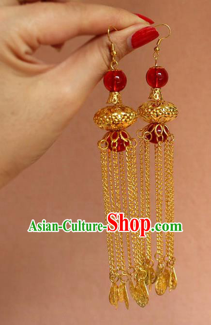 Ancient Chinese Style Imperial Palace Empress Queen Wedding Earrings For Women