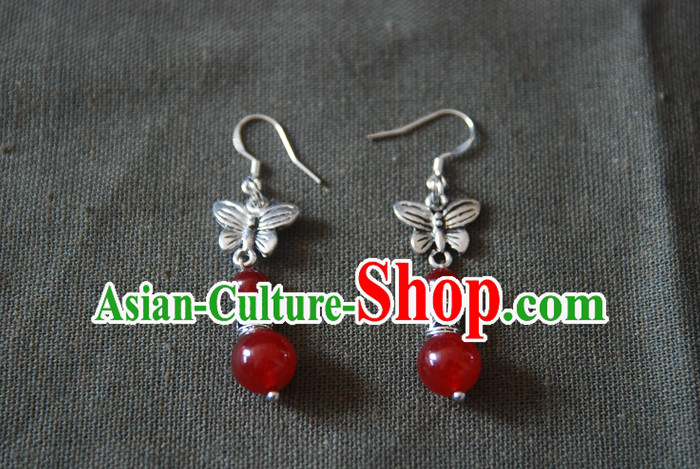 Chinese Ancient Style Hanfu Bride Earrings for Women