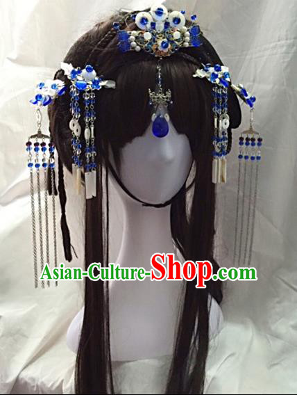 Chinese Traditional Accessories, Chinese Ancient Style Imperial Queen Hair Jewelry Accessories, Hairpins, Headwear, Headdress, Hair Fascinators Set for Women