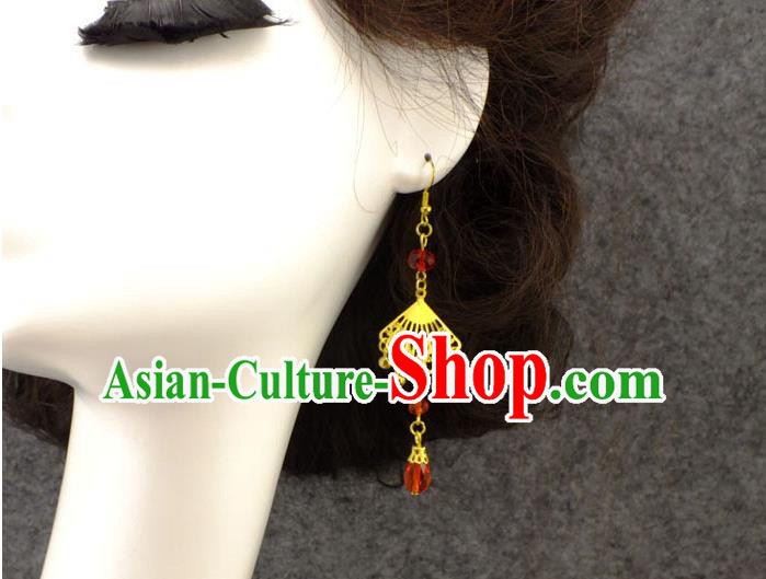 Ancient Chinese Style Imperial Palace Empress Queen Wedding Cloisonn茅 Earrings For Women