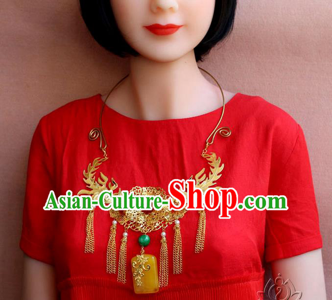 Chinese Imperial Queen Necklace, Empress Necklaces, Wedding Accessories For Women